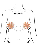 Pastease Woodland Fawn Petal Pasties — Light Brown, 3" x 3" One Size