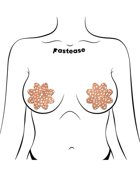 Pastease Woodland Fawn Petal Pasties — Light Brown, 3" x 3" One Size