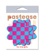 Pastease Neon Checkered Petal - Pink/Blue O/S by Pastease