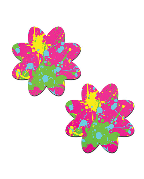 Pastease Neon Graffiti Paint Splatter - Pink O/S by Pastease