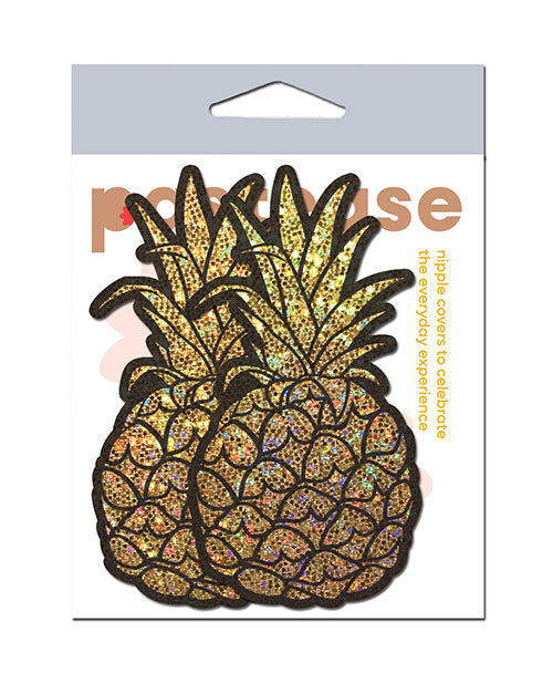 Pastease Premium Glitter Pineapple - Gold O/S by Pastease