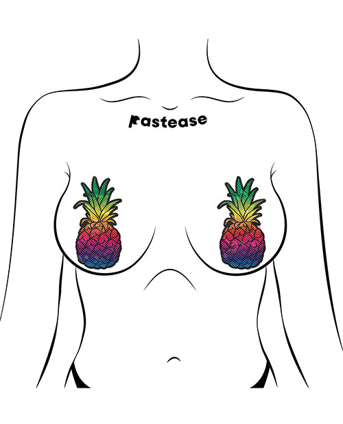 Pastease Rainbow Pineapple Pasties — Sparkling Disco O/S