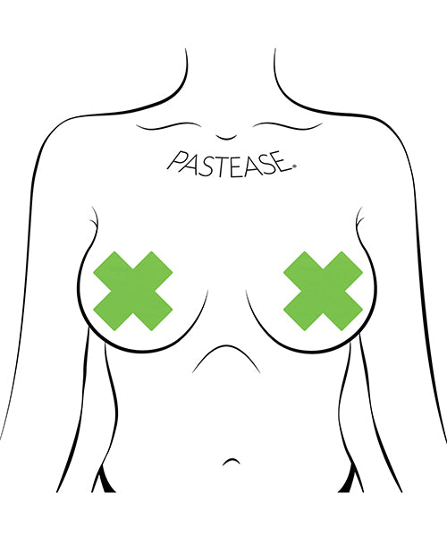 Pastease Basic Plus X Black Light Reactive - Neon Green O/S by Pastease
