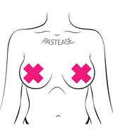 Pastease Basic Plus X Black Light Reactive - Neon Pink O/S by Pastease