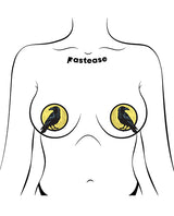 Pastease Raven & Full Moon - Black/Yellow O/S by Pastease