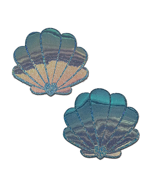 Pastease Opalescent Mermaid Shells - Seafoam Blue O/S by Pastease