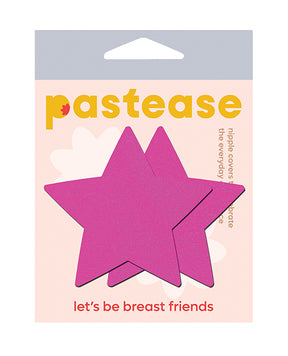Pastease Basic Star Black Light Reactive - Neon Pink O/S by Pastease
