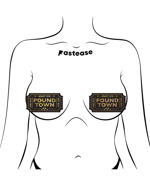 Pastease Premium Pound Town Glitter - Black O/S by Pastease