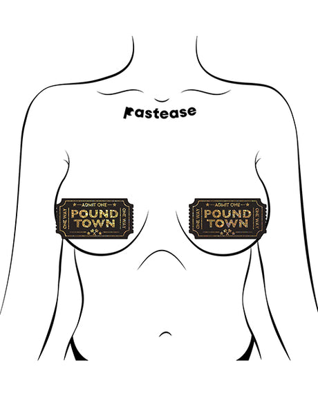 Pastease Premium Pound Town Glitter - Black O/S by Pastease