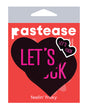 Pastease Let's Fuck Hearts - Black O/S by Pastease