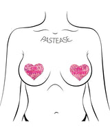 Pastease I'm Horny Heart - Pink/Red O/S by Pastease