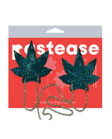 Pastease Chains Disco Weed Leaf - Green O/S by Pastease
