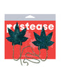 Pastease Chains Disco Weed Leaf - Green O/S by Pastease