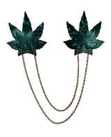 Pastease Chains Disco Weed Leaf - Green O/S by Pastease