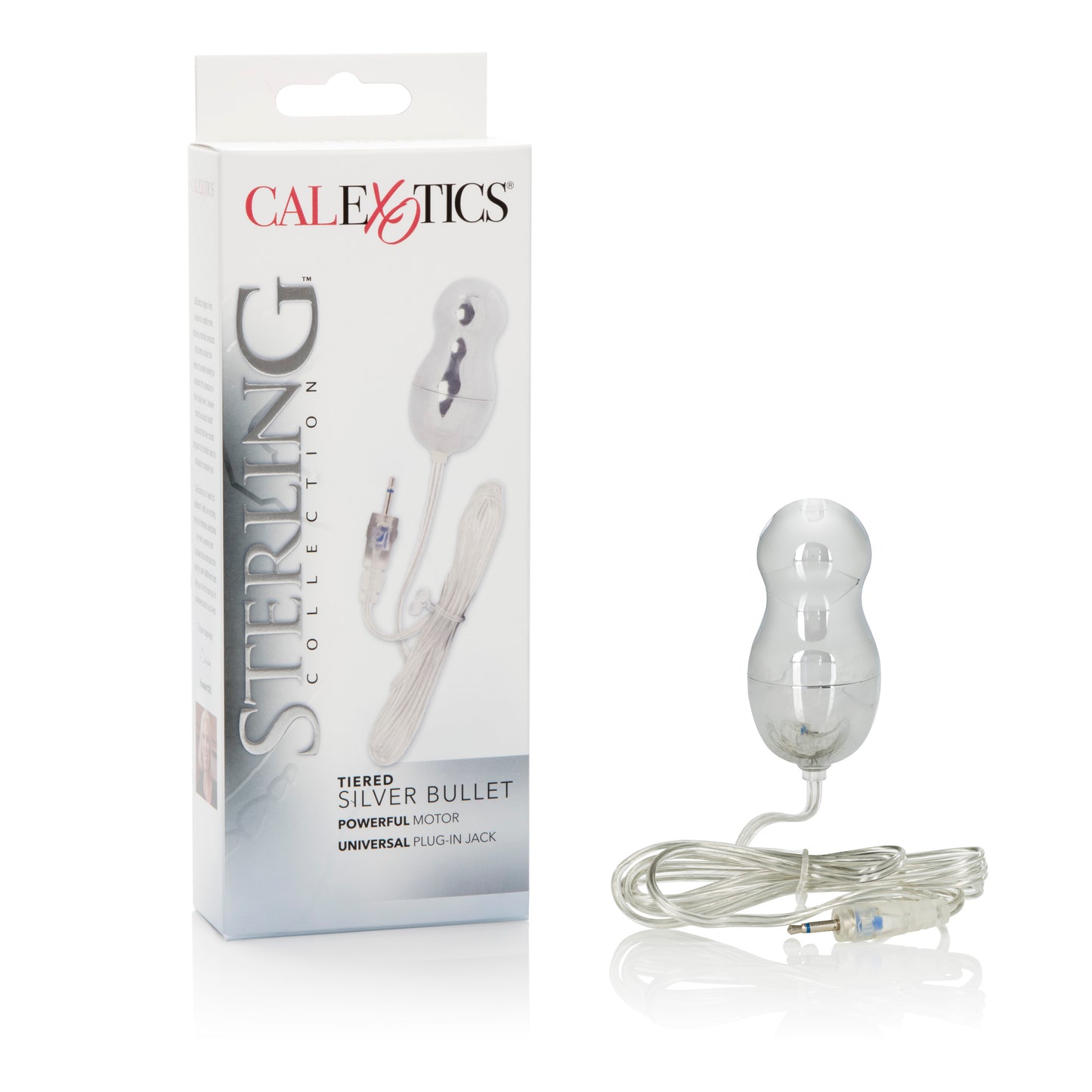 Sterling Collection Triple Tiered Silver Bullet by CalExotics