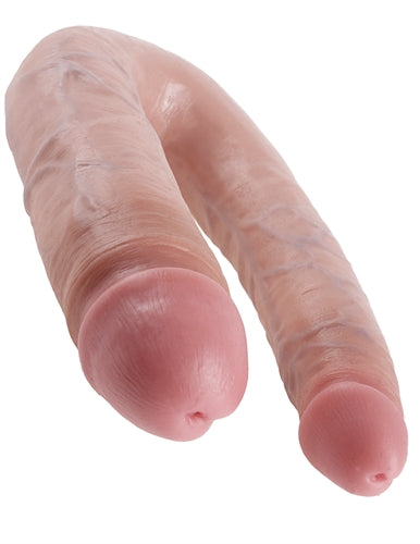 King Cock Double Trouble - Large - Flesh by Pipedream