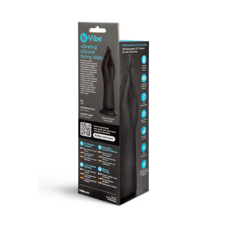 b-Vibe 10.5 Inch Vibrating Silicone Hand Fisting Dildo with Suction Base - BV7865