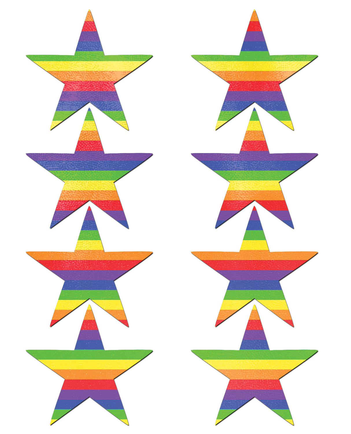 Pastease Mini Rainbow Stars - Pack of 8 O/S by Pastease