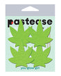 Pastease Petites Leaf - Glow in the Dark Green O/S Pack of 2 Pair by Pastease