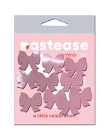 Pastease Mini Faux Leather Bows - Baby Pink Pack of 8 by Pastease