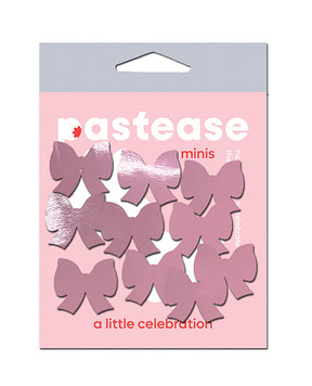 Pastease Mini Faux Leather Bows - Baby Pink Pack of 8 by Pastease