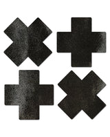 Pastease Premium Petites Liquid Cross - Black O/S Pack of 2 Pair by Pastease