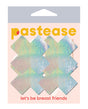 Pastease Premium Petites Holographic Plus X - Silver O/S Pack of 2 Pair by Pastease