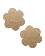 Pastease Reusable Suede Flower Pasties — Cream, One Size