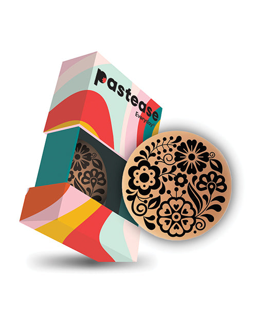 Pastease HALOS Silicone Floral Nipple Covers w/Travel Box - Bloom A-C Cup 10 or More Uses by Pastease