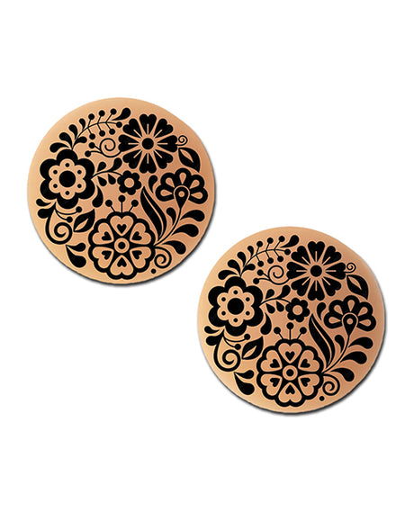 Pastease HALOS Silicone Floral Nipple Covers w/Travel Box - Bloom A-C Cup 10 or More Uses by Pastease