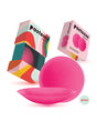 Pastease HALOS Silicone Nipple Covers w/Travel Box - Neon Pink D+ Cup 10 or More Uses by Pastease