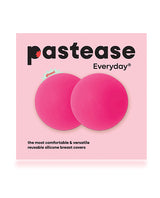 Pastease HALOS Silicone Nipple Covers w/Travel Box - Neon Pink D+ Cup 10 or More Uses by Pastease