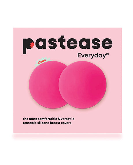 Pastease HALOS Silicone Nipple Covers w/Travel Box - Neon Pink A-C Cup 10 or More Uses by Pastease