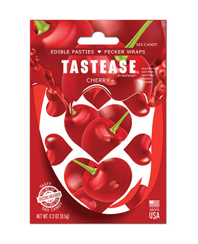 Pastease Tastease Edible Pasties & Pecker Wraps - Cherry O/S by Pastease
