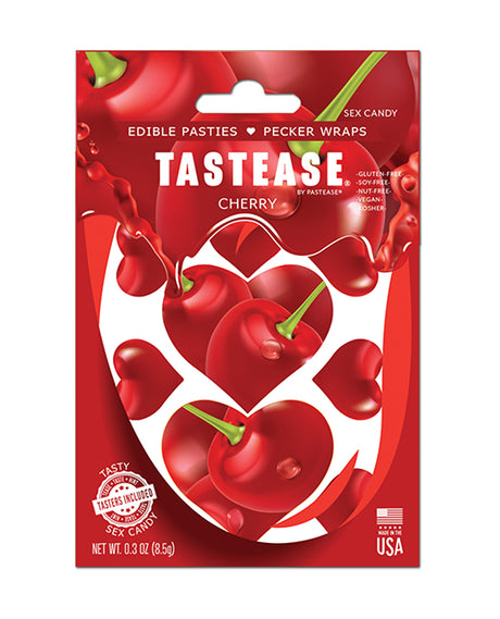 Pastease Tastease Edible Pasties & Pecker Wraps - Cherry O/S by Pastease