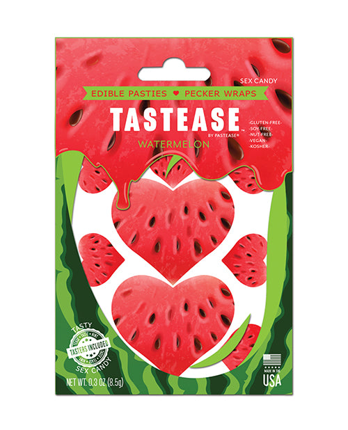 Pastease Tastease Edible Pasties & Pecker Wraps - Watermelon O/S by Pastease