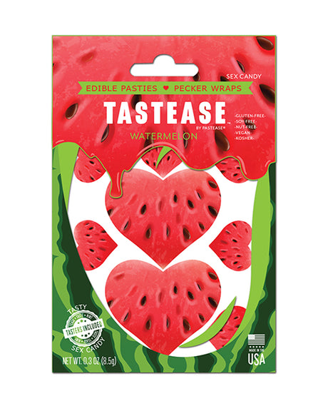 Pastease Tastease Edible Pasties & Pecker Wraps - Watermelon O/S by Pastease