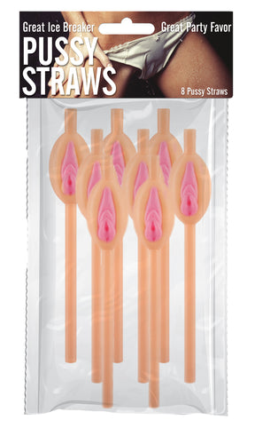Hott Products Lip-Shaped Novelty Straws — 8 Pack - HTP3082