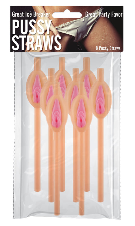 Hott Products Lip-Shaped Novelty Straws — 8 Pack - HTP3082
