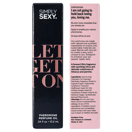 Simply Sexy Let's Get It On Pheromone Perfume Oil Roll-On, 10.2 mL - SSY4105-10
