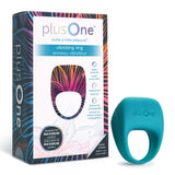 plusOne Vibrating Ring — Rechargeable Waterproof Silicone, 3.05 × 0.79 in - PO6701