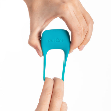 plusOne Vibrating Ring — Rechargeable Waterproof Silicone, 3.05 × 0.79 in - PO6701