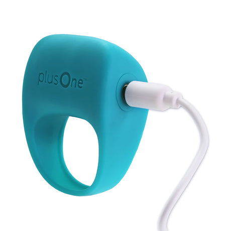 plusOne Vibrating Ring — Rechargeable Waterproof Silicone, 3.05 × 0.79 in - PO6701