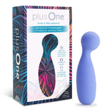 plusOne Personal Massager — Curved Rechargeable Silicone Vibrator, 5.2 in - PO6703