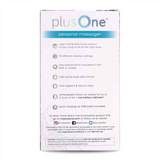 plusOne Personal Massager — Curved Rechargeable Silicone Vibrator, 5.2 in - PO6703
