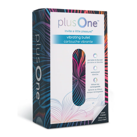 plusOne Vibrating Bullet — Rechargeable Waterproof Bullet, 3.05″ - PO6702
