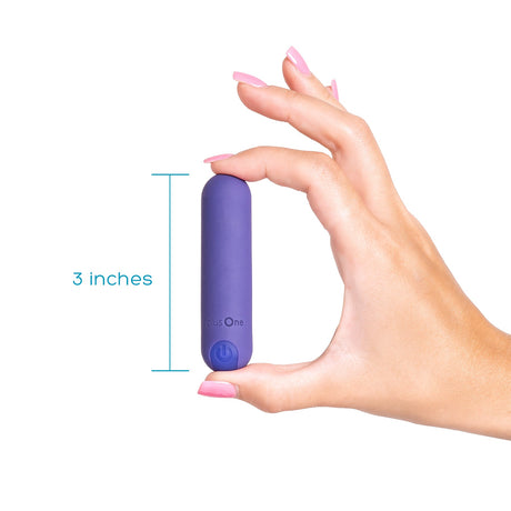 plusOne Vibrating Bullet — Rechargeable Waterproof Bullet, 3.05″ - PO6702