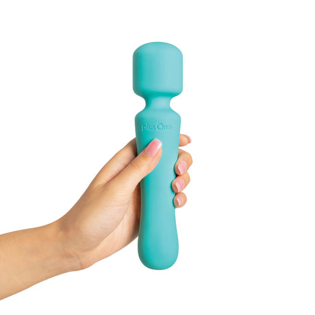 plusOne Vibrating Wand — Rechargeable Waterproof Wand, 7.4 in - PO6709
