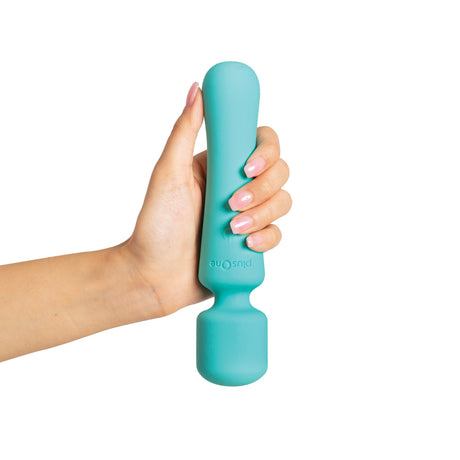 plusOne Vibrating Wand — Rechargeable Waterproof Wand, 7.4 in - PO6709