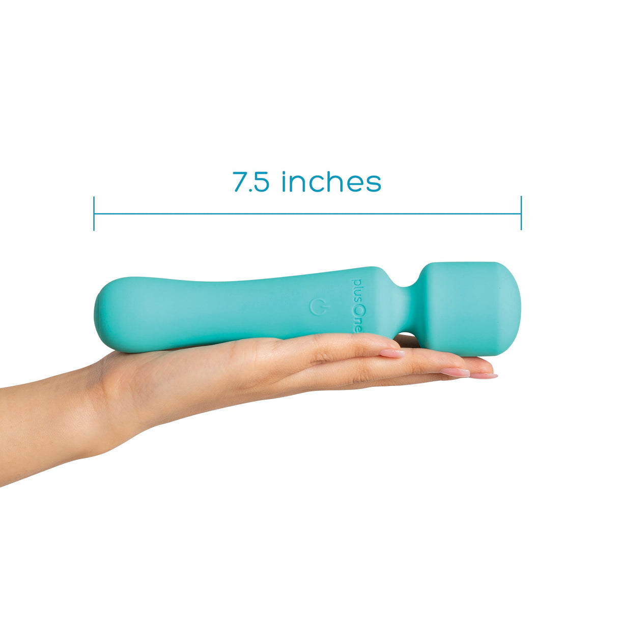 plusOne Vibrating Wand — Rechargeable Waterproof Wand, 7.4 in - PO6709